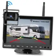Wireless Backup Camera for Trucks VMW7 high Definition 1080P 7” IPS Monitor