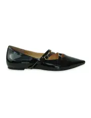 [Belle & Bloom] Begin Again Buckled Flat in Black