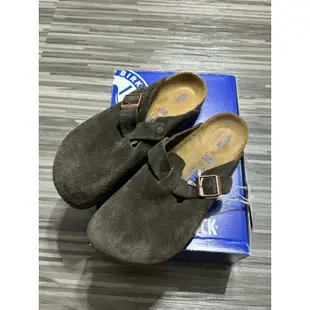 Birkenstock Boston 摩卡棕  勃肯鞋 麂皮 軟底