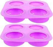 SEWACC 2pcs Silicone Soap Mold Soap Molds for Soap Making Soap Holder Dawn Dish Soap Bar Soap Foaming Soap Dispenser Decorative Soap Mold Soap Base for Soap Making Purple