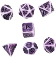 HAWILLOSCH 1 Set Retro Polyhedral Dices for Board Games Lightweight Dices with Numbers for RPG Tabletop Games and Vintage Style