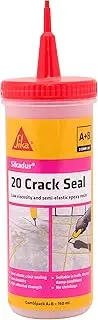 SIKA – Epoxy Resin Hardener and Crack Seal – Sikadur 20 Crack Seal - Clear – for Sealing Non-Structural Cracks in Concrete – 160ml