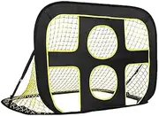 Football Training Target Net, Portable Soccer Goal, Football Training Net, Football Practice Throwing Passing Accuracy Trainer with Carry Bag for Practice Sessions and Backyard Training