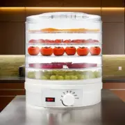 5-Tray Adjustable Food Dehydrators 350W 30-70°C Drying Machine Jerky/Fruit/Herbs