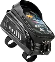 Bike Bag Frame - Top Tube Bag with Touchscreen Dustproof | Compact Case for Wallet, Glasses and Cycling Accessories