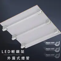 在飛比找光的魔法師 Magic Light優惠-LED輕鋼架 外露式LED T8輕鋼架燈具 【60x60cm