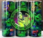 Oogie Boogie Halloween 20oz Tumbler Travel Stainless Steel Coffee Mug Cup Straw