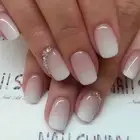 Light Pink Gradient False Nails French Nail Tips Fashion Press on Nails DIY