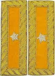 [UK EMPIRE GROUP] Civil War US Officer Shoulder Boards Brigadier General (One Star) Cavalry Yellow – Gold Bullion Embroidered | ACW Rank Insignias