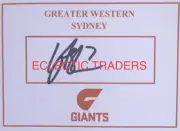 Lachie Ash SIGNED Greater Western Sydney Giants GWS Card. AFL Football Greene