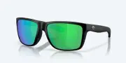 NEW IN BOX COSTA DEL MAR BROADBILL 2 912007 MATTE BLACK / 580P GREEN MIRROR LENS