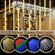 LED Meteor Shower Rain Lights Xmas Snowfall Tree String Light Garden Party Decor