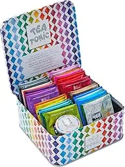 Tea Tonic High Tea Chest with Mini Gold Sugar and 32 Teabags