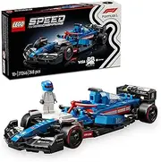 LEGO Speed Champions Visa Cash App RB VCARB 01 F1 Race Car Model Kit for Adults, Building Set with Collectible Formula 1 Driver Minifigure, Home or Office Desk Decor for Motorsport Racing Fans 77246