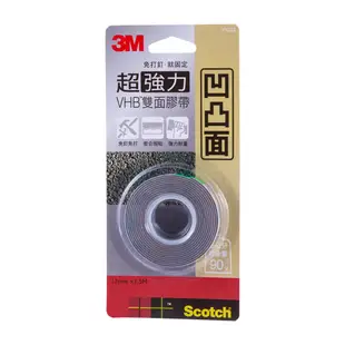 3M Scotch VHB超強力雙面膠帶 凹凸面 多用途 透明 耐熱 金屬 塑膠專用 雙面膠 黏貼用品｜史泰博EZ購