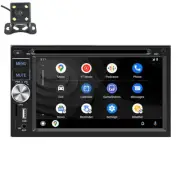 6.2in Double Din Car DVD Player Bluetooth Stereo Radio For Carplay Mirror Link