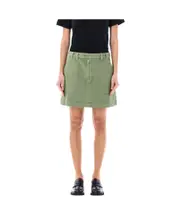 Sarah denim mini skirt L Green