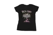 Rick And Morty Womens/Ladies Pink Spaceship Cotton T-Shirt (Black) - UTBI37990