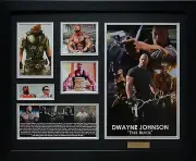 Dwayne Johnson "The Rock" Limited Edition Framed Memorabilia New (b)