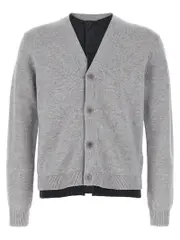 [J.W. Anderson] J. W. Anderson-Contrast Layered Maglioni Grigio-Uomo L