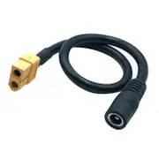 1Pc XT60 -60 Female To DC 5.5Mm X 2.5Mm Female Adapter Cable for FPV Monitor Drone Lead Cord As Shown