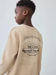 Baker by Ted Baker Stone Graphic Sweatshirt (AT9410) | $31 - $37