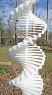 SNOWY WHITE WIND TWIRLER, SPINNER, Pinwheel, Windmill, Yard/Outside Decoration