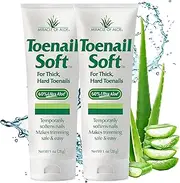 Toenail Softener for Thick Hard Toenails - Safe for Seniors & All Ages - Fast-Acting Toenail Softening Cream - Ingrown Toenail Treatment - Non Greasy Nail Cream Formulated with Natural Aloe Vera, 1 oz