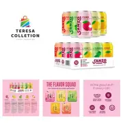 Flavored Sparkling Water Variety Pack - Yuzu Lemon Soda, Calamansi Lime Seltz...