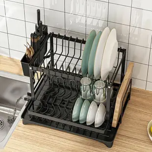 廚房置物架放碗濾水瀝水籃水槽邊瀝水碗架碗筷碗盤盤子碗碟收納架