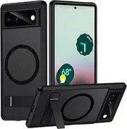 [TIANNIUKE] Magnetic Case for Google Pixel 6, Compatible with MagSafe,Adjustable Kickstand,Translucent Matte Anti-Fingerprint,Shockproof Protective Phone Case for Pixel 6 Case