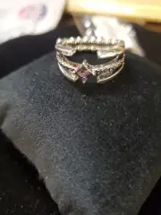 Paparazzi Jewelry - Silver/ Purple Ring # 6