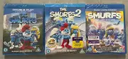 THE SMURFS 1, 2 & 3 MOVIES 3 DISC BLU RAY SET Region Free New & Sealed