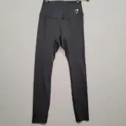 Gymshark Womens Black Elastic Waist Pull-On Compression Leggings Size Medium