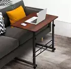 Mobile Laptop Desk Laptop Table Portable Stand Adjustable Wood Bed Side Wood