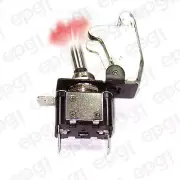 ON/OFF SPST 3P RED ILLUMINATED TOGGLE SWITCH w/TRANSPARENT COVER #662050/665016