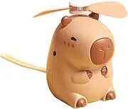 Cute Capybara Small Fan | Portable Handheld Fan | Small Handheld Fan | Cute Cooling Electric Fan | Quiet Capybara Cooling Fan | USB Rechargeable Personal Fan For Home, Beach