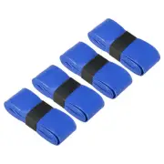 4Pcs Anti Slip Sweatband Absorbent PU Tennis Badminton Racket Grip Tape Blue