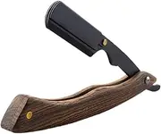 DONFAMDS Retro Style Foldable Shaver Holder for Manual Shaving Beard Cutter Stand Sandalwood Base Compact Durable Design for Travel and Home Use