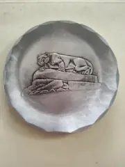 WENDEL AUGUST Forged Aluminum 4 1/2" COASTER, Penn State Nittany LION.