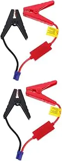 iplusmile 2pcs Car Battery with Portable Jumper Cables Car Emergency Kit Lanyard Truck Door Locks Parts Trailers Handheld Intelligent Jumper Cables Cars Jump Leads