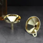 2 Pcs Wine Supply Funnel Metal Funnels for Filling Bottles Canning Small Tools