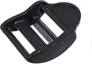Ladder Lock Slider (Black, 1 Inch, 10 Pack) - Plastic Buckle Sliders for Backpacks, Straps, Webbing
