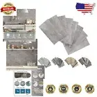Versatile Peel and Stick Wall Tiles - 100 Pieces, Waterproof 3D Gray Backsplash