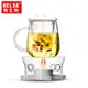 【RELEA 物生物】500ml 蘑菇杯 - 大蘑菇耐熱玻璃泡茶杯+茶爐 台灣總代理