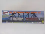 Atlas HO 18in Through Truss Bridge Kit w/Code 100 Track Black