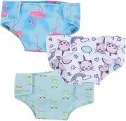 ERINGOGO 3pcs Doll Underpants Cute Doll Accessories for Washable for Pretend Play Dress Up Enhances Role Play Fun