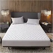 KUSQDT Waterproof Bed Cover Quilted Filling Mattress Protector Queen Size Protege Matelas Blue Color Mattress Covers150*200 3-Piece Comforter Set Sheets(Color 3,150x200cmx30)