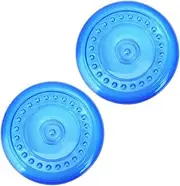 GANAZONO 2pcs Interactive Pet Flying Discs for Dogs Chewing Playthings for Teething Puppies Lightweight Outdoor Training Toys Safe for Play and Bonding