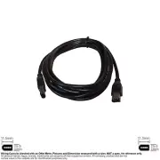 Cable Firewire IEEE 1394 400Mbps 6-Pin Male Male Black 10FT #145503